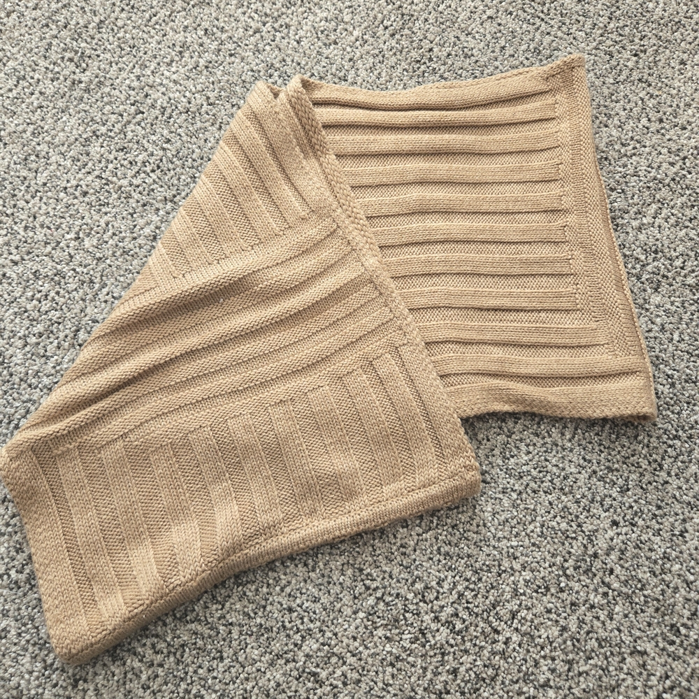 White House Black Market Tan Knit Scarf
